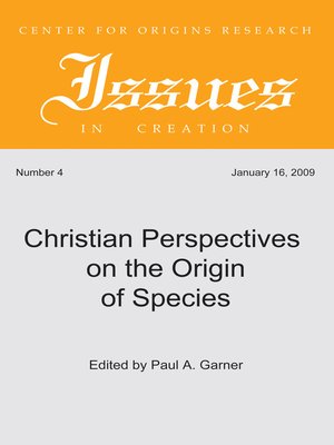 cover image of Christian Perspectives on the Origin of Species
